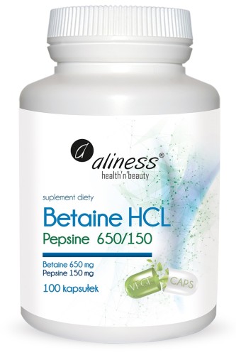 Бетаин HCL + Пепсин 650/150 мг x 100 капсул